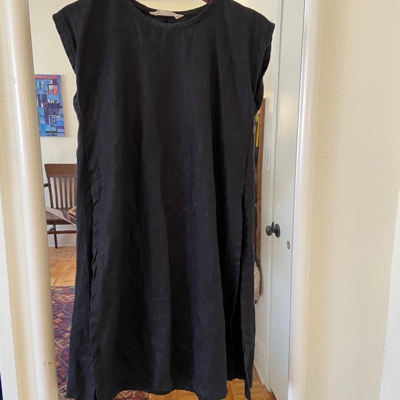 Elizabeth Suzann Josephine Tunic black linen XXS - Picture 3 of 7